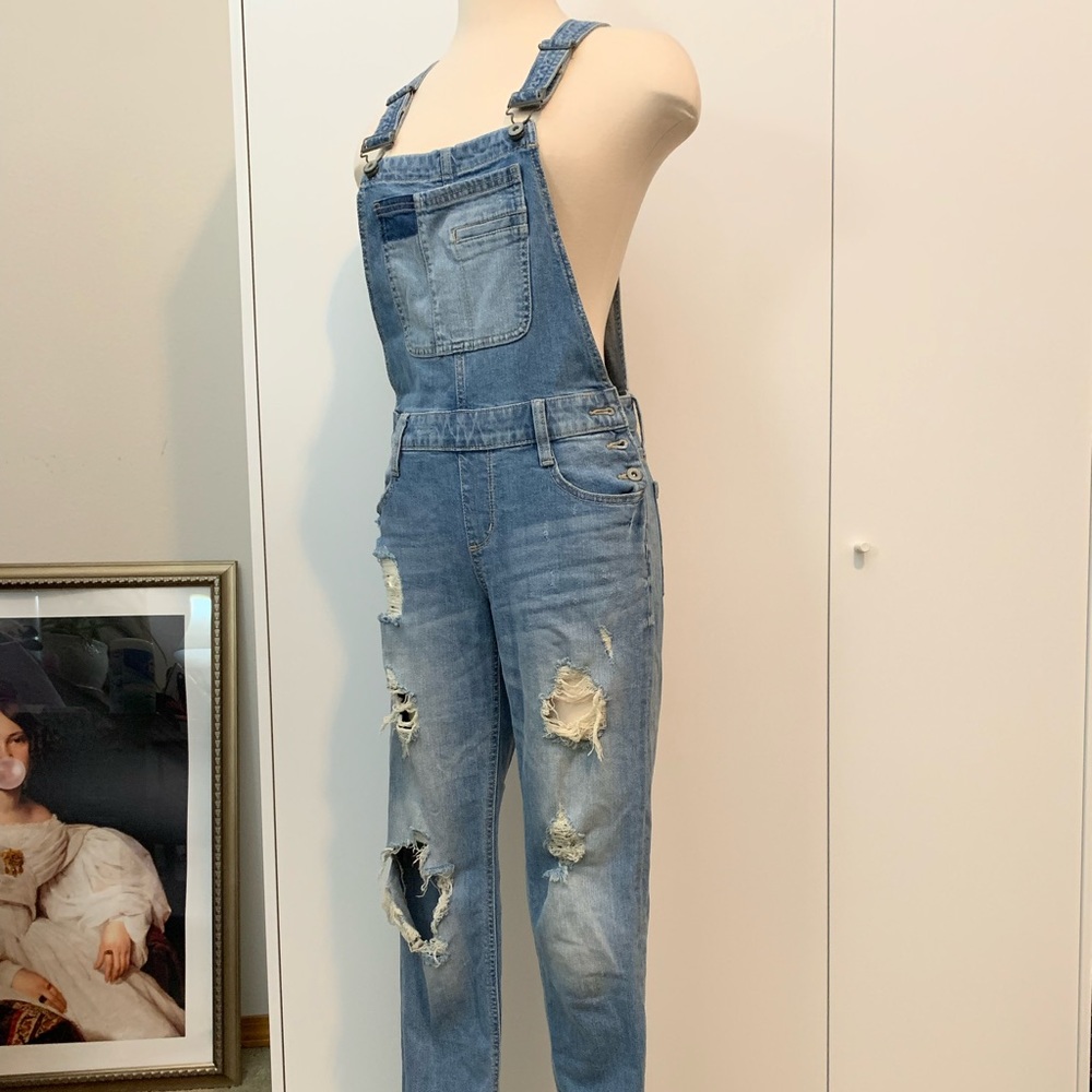 Arizona Jeans Distressed Overalls